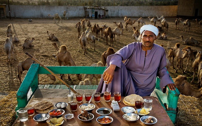 Saleh Abdul Fadlallah - торговец верблюдами из Каира. Суточное потребление - 3200 ккал