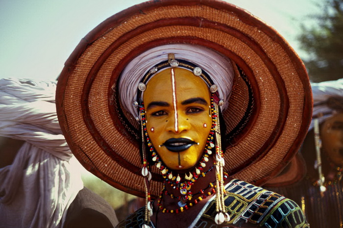 Конкурс красоты среди мужчин в племени Wodaabe (Нигер)