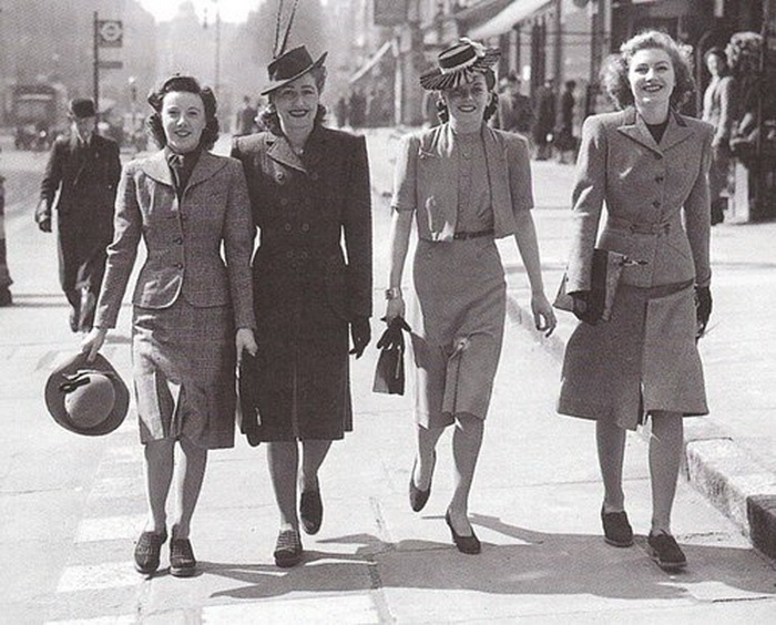 1940-е годы: миди-мода и идеал стройной фигуры