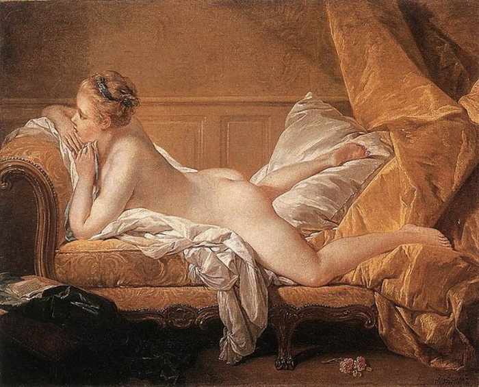 Отдыхающая девушка, Франсуа Буше, 1751 год