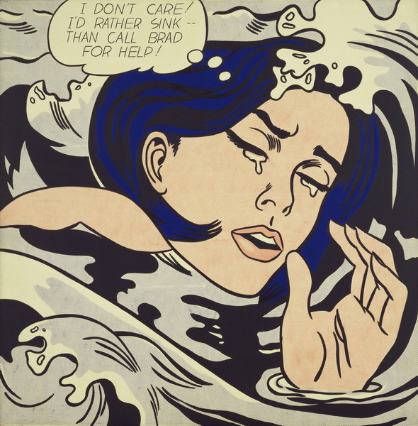 Рой Лихтенштейн (Roy Lichtenstein) "Drowning Girl"