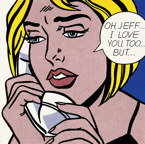 Рой Лихтенштейн (Roy Lichtenstein) "Oh, Jeff...I Love You, Too...But…"