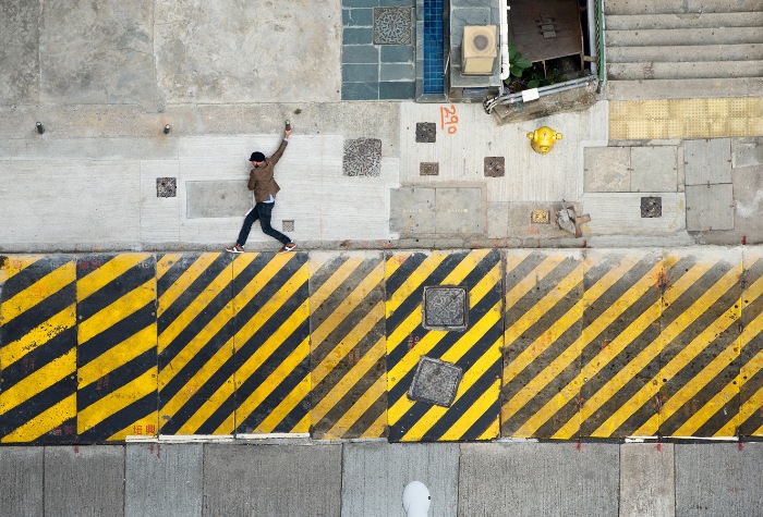 Фотограф Christian Аslund превращает улицы Гонконга в 2D видеоигру
