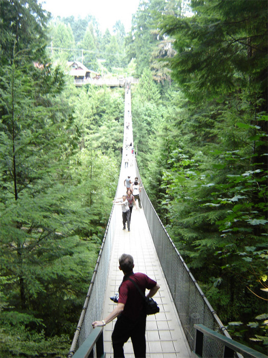 Мост Capilano в Ванкувере.