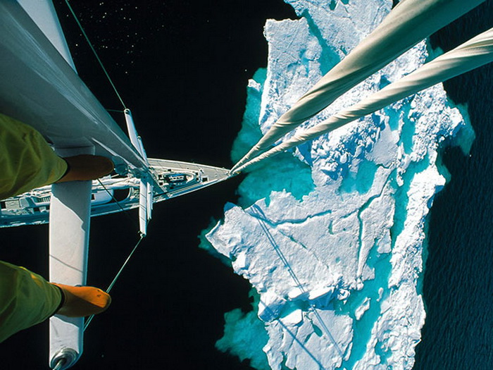 Айсберг по курсу: фото с мачты корабля