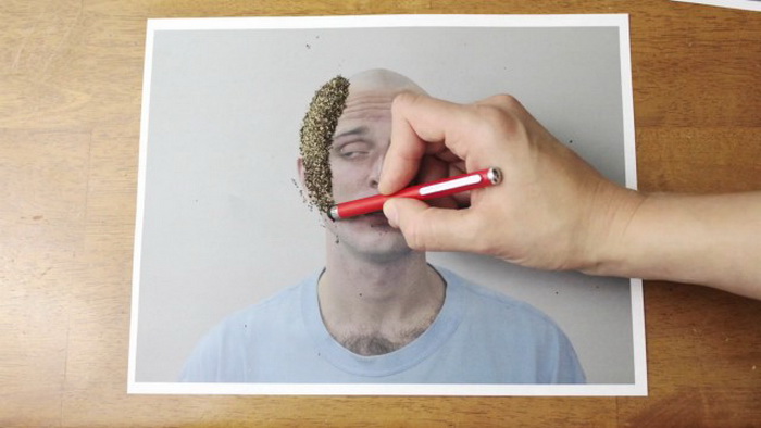 Живые фотографии: парикмахер с карандашом в руках