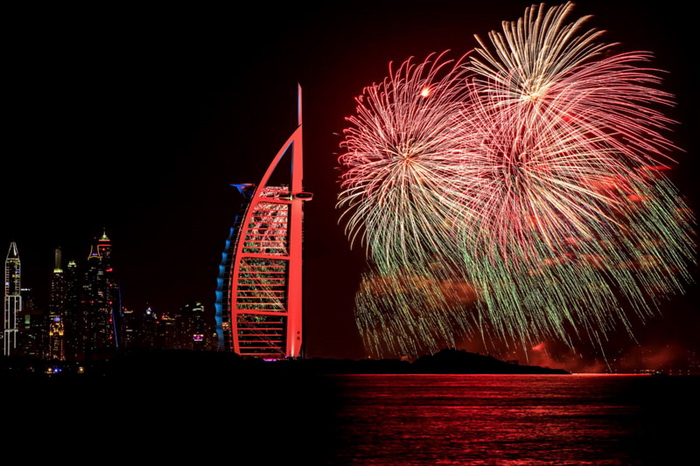 Dubai: фейерверки, попавшие в книгу рекордов Гиннеса