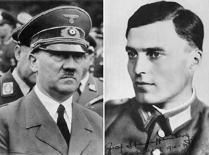 Адольф Гитлер и Клаус Шенк фон Штауффенберг