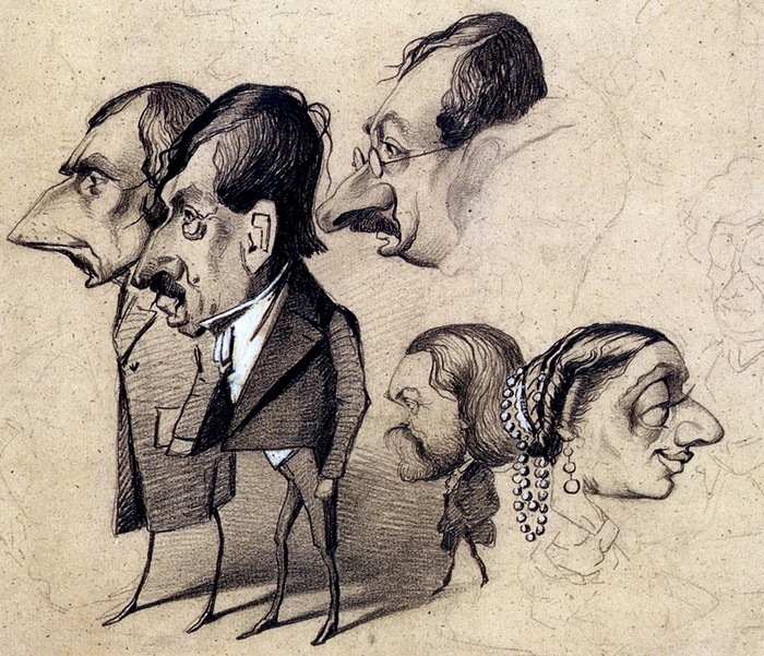 Карикатуры Клода Моне