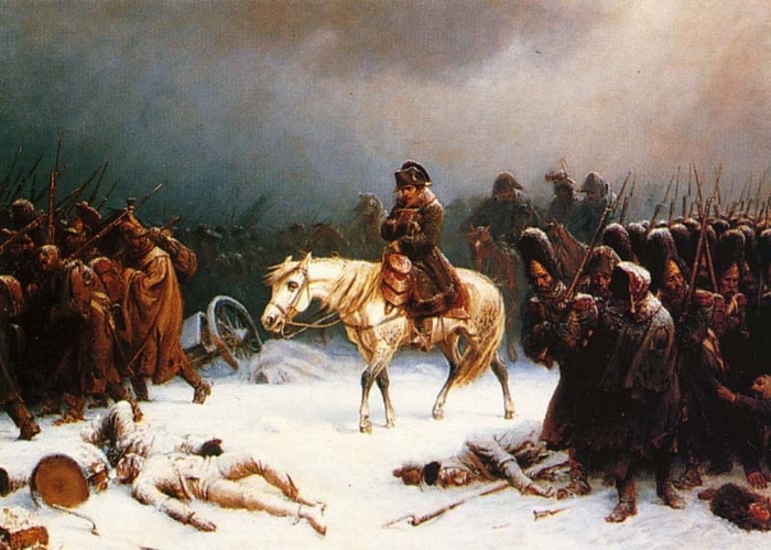 Отступление Наполеона из Москвы. Адольф Нортен.