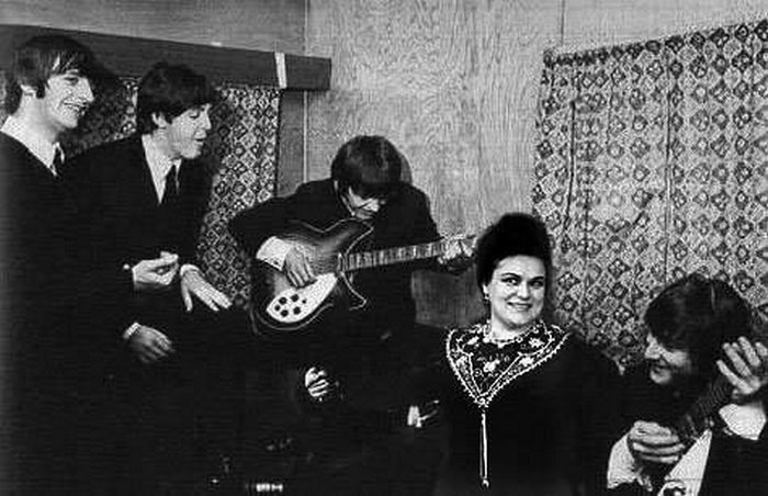 Людмила Зыкина и группа The Beatles. 1964 г.