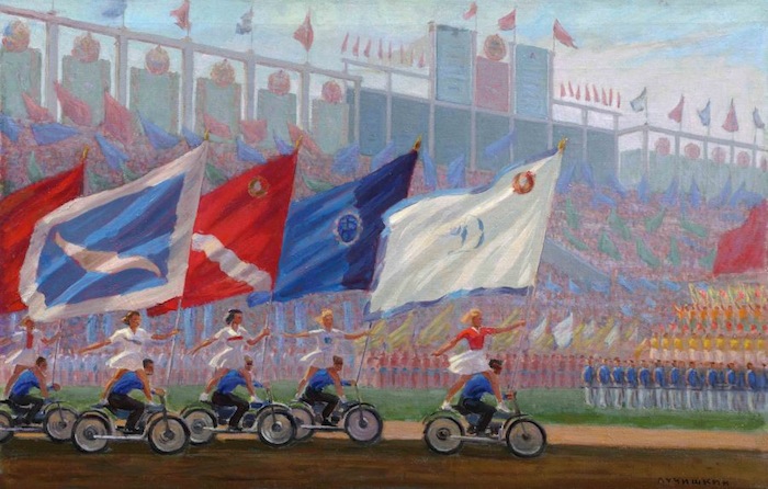 картина Сергия Лучишкина «Парад на стадионе Динамо», 1936 - 1976