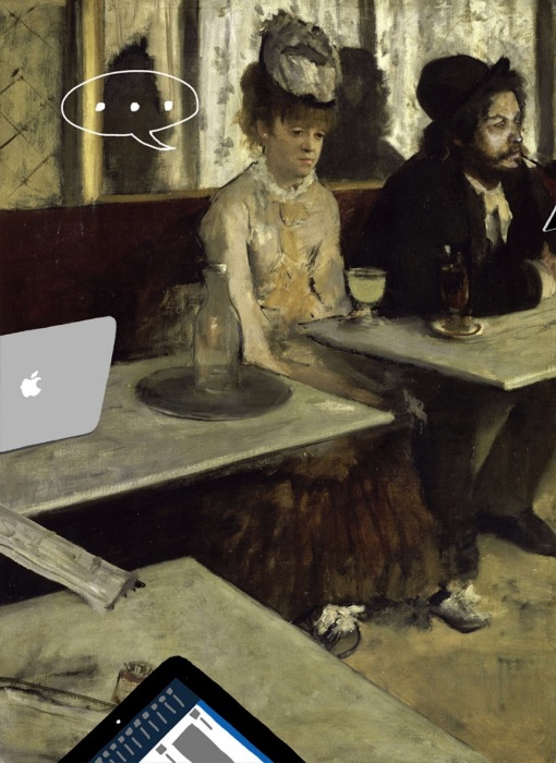 «В кафе» (оригинал - «Абсент» от Эдгара Дега, 1876 )