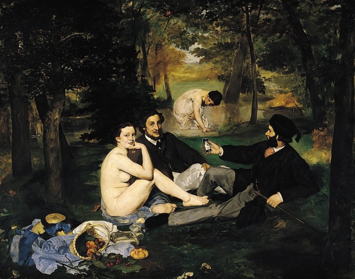 «Ланч» (оригинал - картина Эдуарда Мане, 1862-63)