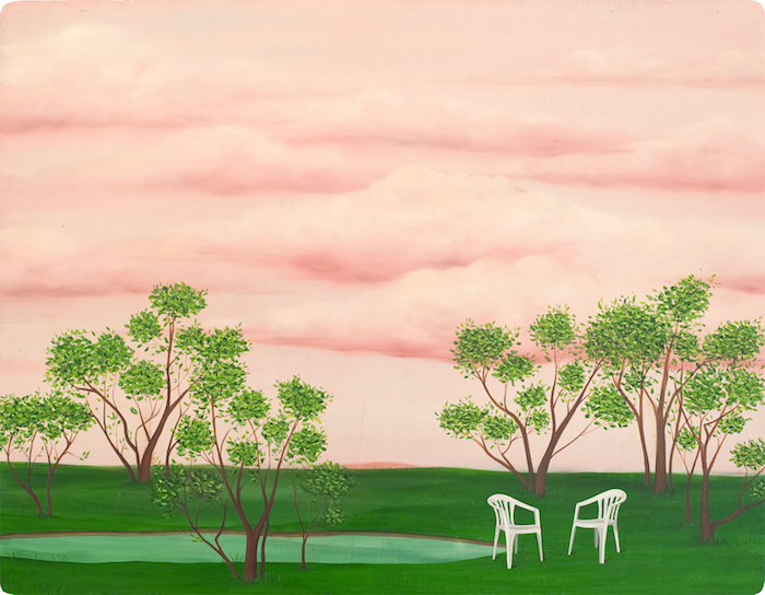 Зефирно-розовое небо в сюрреалистической картине Мари Роузен (Marie Rosen). 