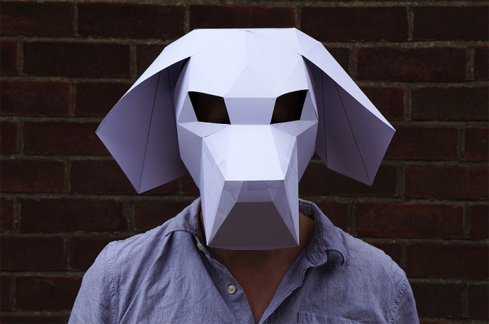 Забавная геометрическая маска от Steve Wintercroft.