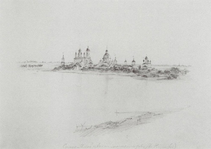 Спасо-Яковлевский монастырь. Василий Поленов, 1860 год.