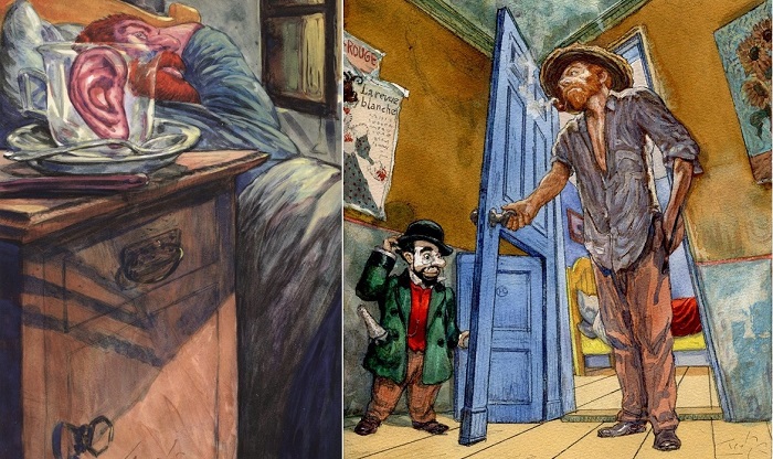 Комиксы о постимпрессионистах от югославского художника. 