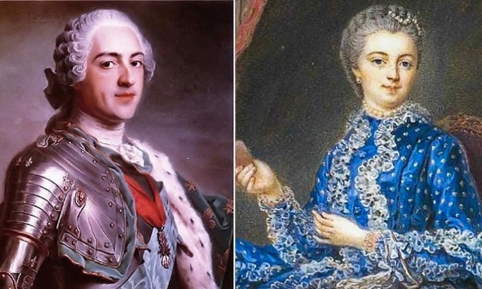 Король Франции Людовик XV и его фаворитка маркиза де Помпадур.