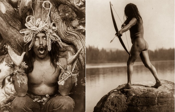 Ретро-снимки жизни североамериканских индейцев начала 20 века.