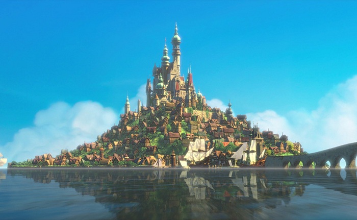 Замок из мультфильма «Рапунцель: запутанная история».