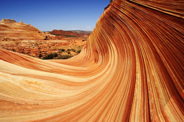 Песчаные склоны Аризоны (США).