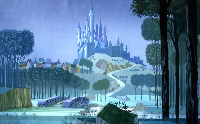 Замок Спящей красавицы из мультфильма Диснея.