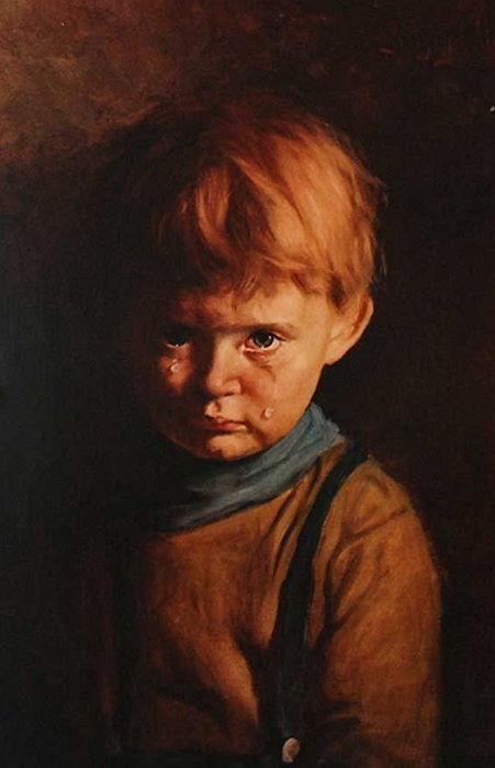 Плачущий мальчик. Джованни Браголин, 1950-е гг. | Фото: otvet.imgsmail.ru.