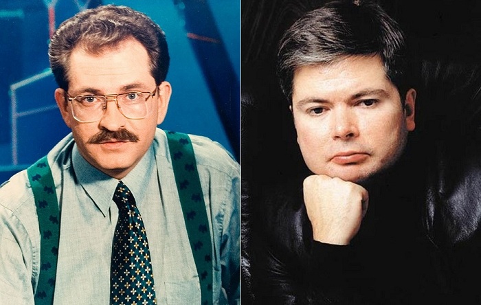 Слева: Влад Листьев, справа: Артем Боровик.