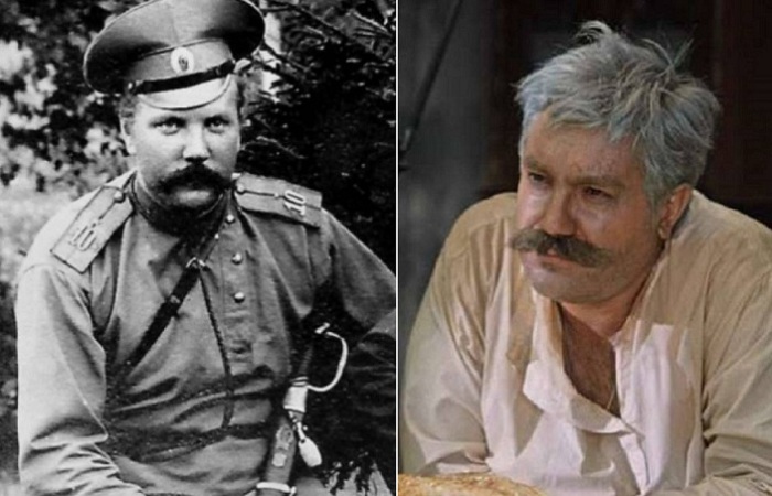 Слева: Михаил Поспелов, справа: актер Павел Луспекаев.