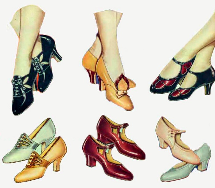 Туфли, популярные в эпоху 1920-х годов. | Фото: mylitta.ru.