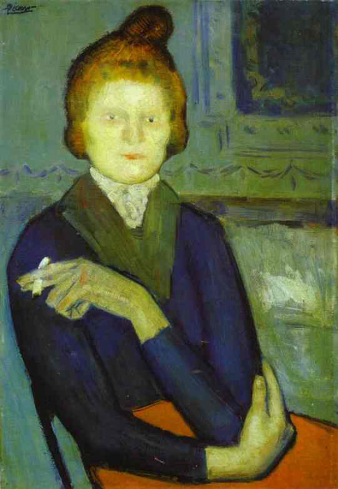 «Молодая женщина с сигаретой», Пабло Пикассо.