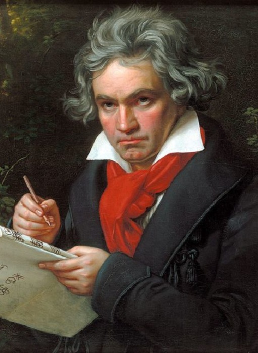 Портрет Людвига ван Бетховен, 1820 г. | Фото: thevintagenews.com.