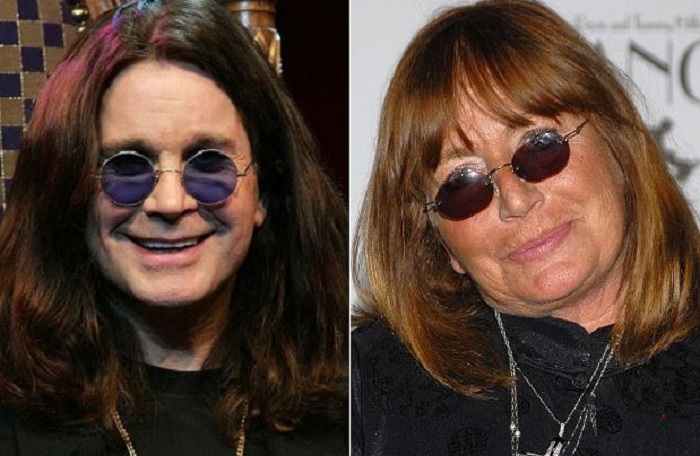 Британский музыкант Ozzy Osbourne и американская актриса, режиссер и продюсер Penny Marshall.