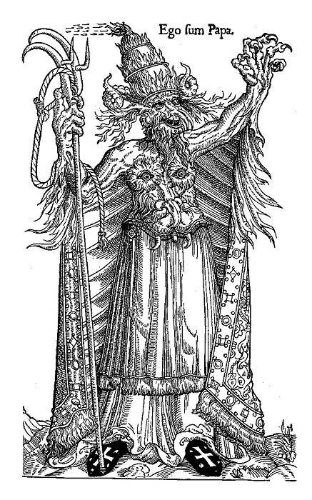 Карикатура на папу Римского Алексанра VI. | Фото: ru.wikipedia.org.