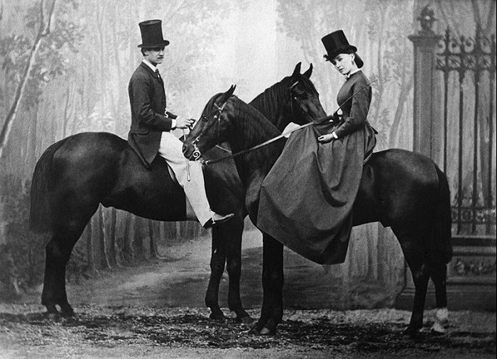 Кора Перл и ее воздыхатель (1865). | Фото: fr.wikipedia.org.