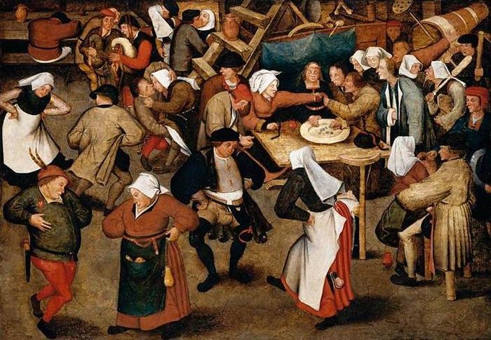 Танцевальное безумство, охватившее людей в 1518 году в Страсбурге. | Фото: img1.liveinternet.ru.