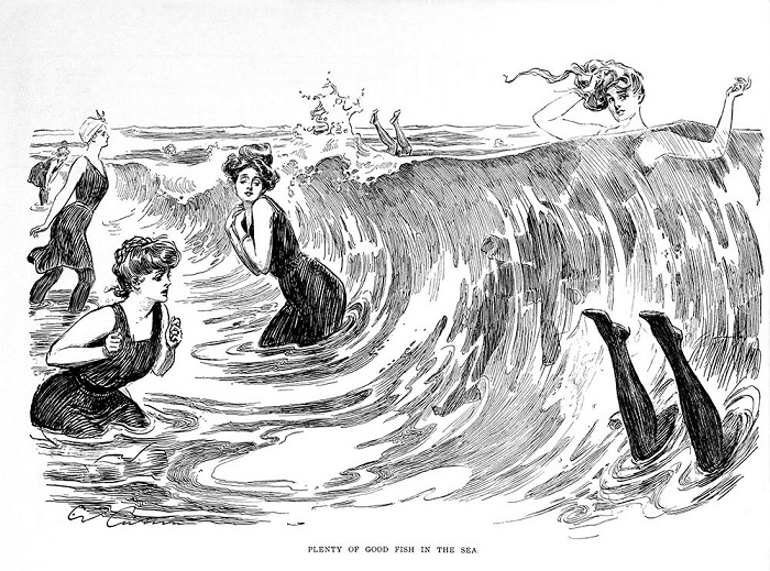 Девушки Гибсона купаются. | Фото: szhaman.livejournal.com.