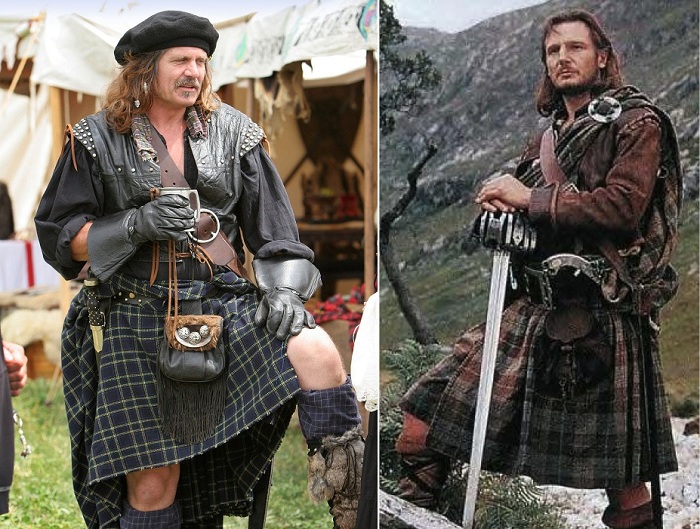 Килт - национальный предмет одежды шотландцев.
