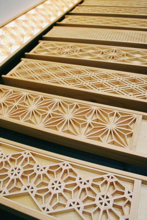 Kumiko - мозаика из деревянных кусочков