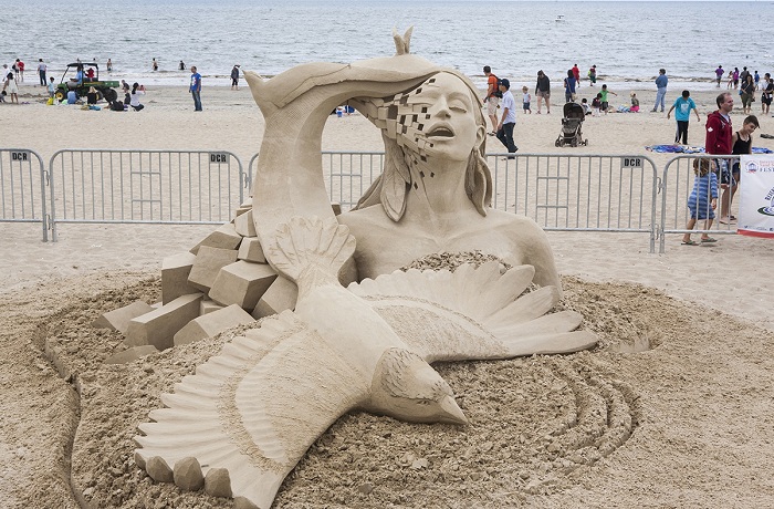 Revere Beach International Sand Sculpting Festival 2015.