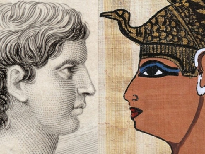 Марк Антоний и Клеопатра.