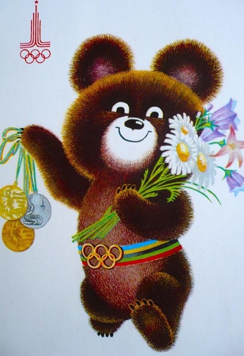 Талисман летней Олимпиады 1980 года в Москве. | Фото: cs3.livemaster.ru.