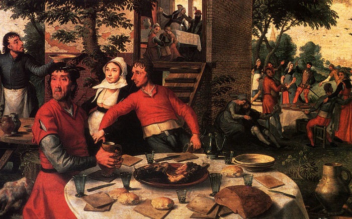 Крестьянский праздник. Питер Артсен, 1551 год. | Фото: ru.wahooart.com.