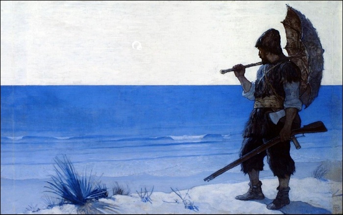 «Русским Робинзоном» называют Сергея Лисицына, высаженного на пустынный берег в 1847 году. | Фото: mbird.com.
