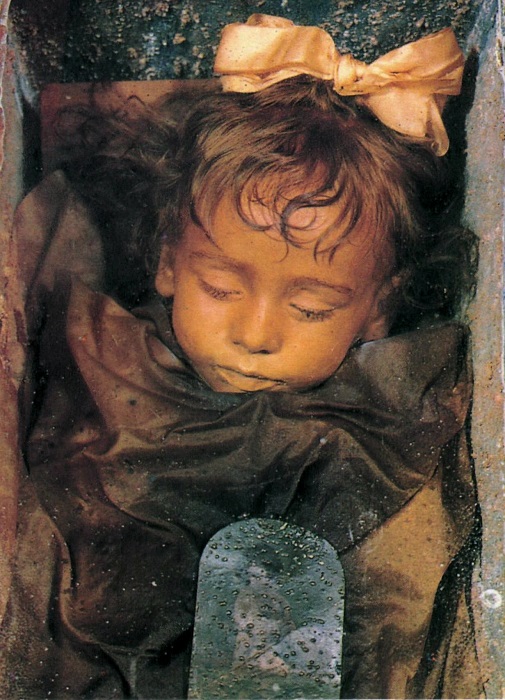 Мумия двухлетней девочки Розалии Ломбардо. | Фото: ru.wikipedia.org.