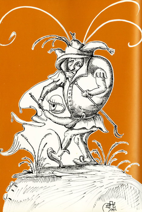 Иллюстрация Сальвадора Дали с эротическим подтекстом.