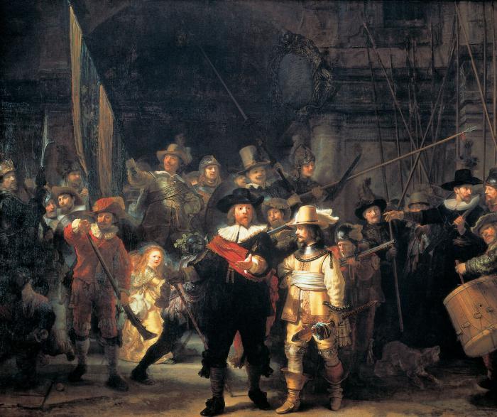 Ночной дозор. Рембрандт, 1642 год. | Фото: ru.wikipedia.org.