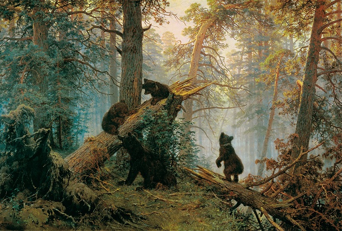 Утро в сосновом лесу. И. Шишкин. 1889. | Фото: allpainters.ru.