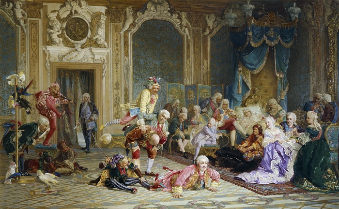 Шуты при дворе императрицы Анны Иоанновны, В. Якоби, 1872 год. | Фото: filurin.ru.